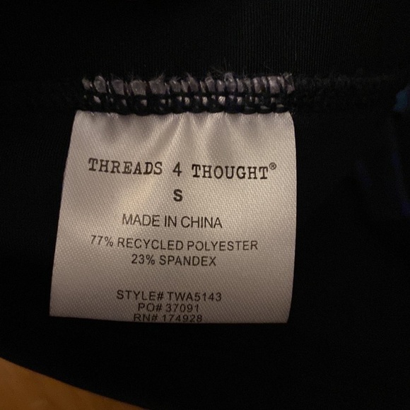 NWT Threads 4 Thought ReActive bralette, sz S, made from recycled water bottles - Picture 8 of 10
